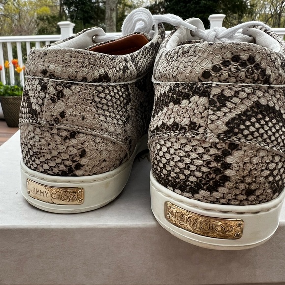 Jimmy Choo Snakeskin Print Sneakers size EU 37 - Picture 9 of 15